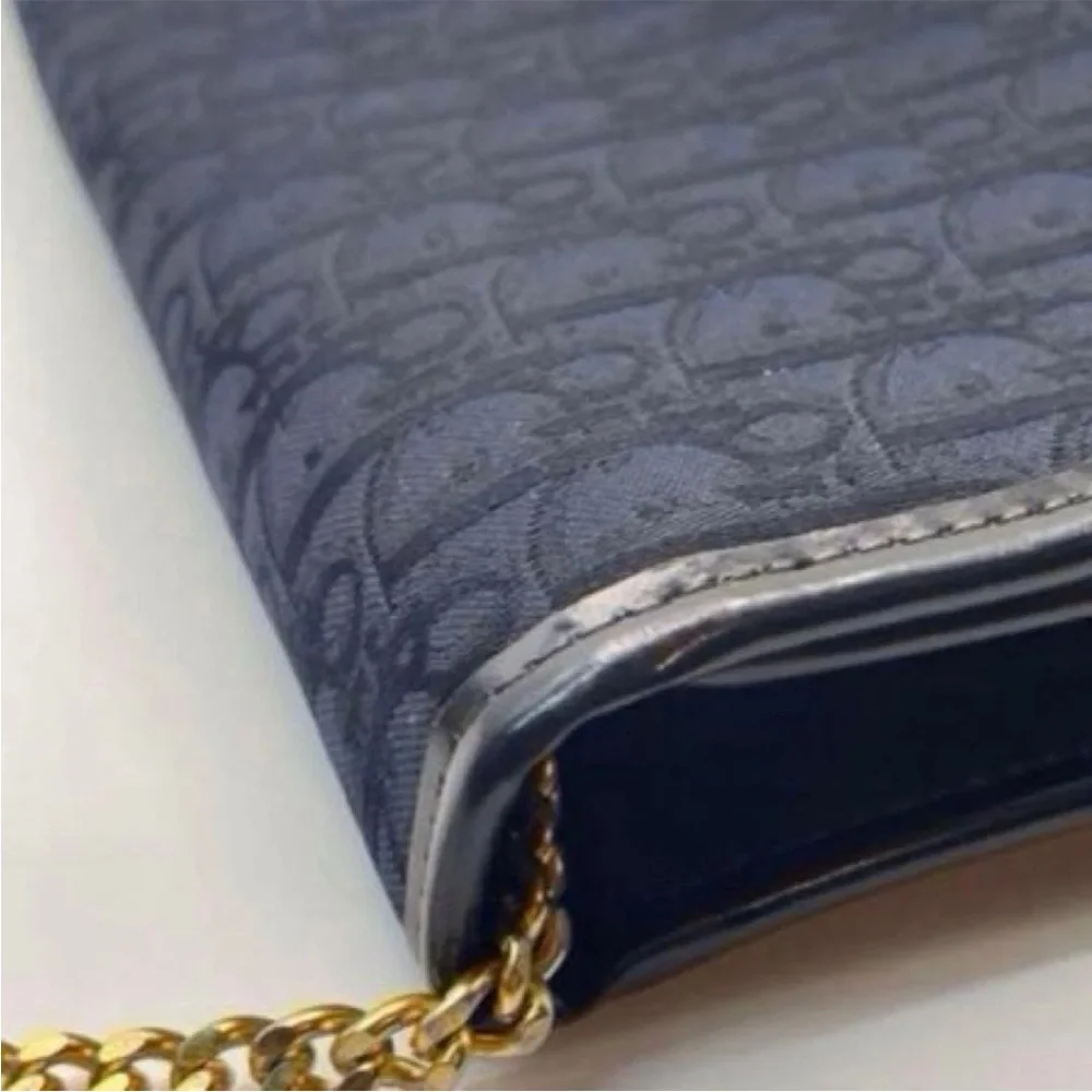 Dior Navy Blue Clutch Bag - Picture 3 of 16